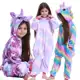 Kigurumi Meninas Meninos Desenho Animado Crianças Unicórnio Ponto Pikachu Dinossauro Onesies Pijamas em oferta