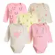 Kit 5 Peças Body Manga Longa Estampado Enxoval Roupa de Bebê em oferta