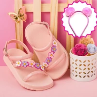 Imagem da promoção Papete Mais Arquinho Infantil Menina Sandália Feminina Birken Delicada e Linda