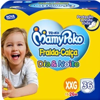 Imagem da promoção Fralda-Calça MamyPoko Dia&Noite XXG 36 Unidades