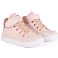 Imagem da promoção Tênis Feminino Infantil Criança Menina Cano Alto Cadarço Confortável Brilho Glitter Animal Print