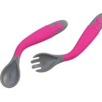 Imagem da promoção Clingo Talher Articulavel - Kit Garfo/Colher Colors Rosa Rosa