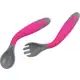 Clingo Talher Articulavel - Kit Garfo/Colher Colors Rosa Rosa em oferta