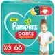 Fralda Pampers Pants Ajuste Total Tamanho - XG c/66 Unidades em oferta