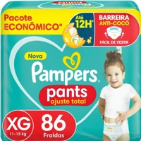 Imagem da promoção Fralda Pampers Pants Ajuste Total XG com 86