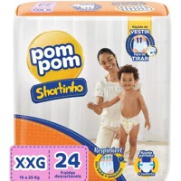 Imagem da promoção Fralda Pom Pom Shortinho Jumbo XXG 24 Unidades