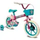 Bicicleta Infantil Verden Paty Aro 12 com cesta e rodinhas Cor Azul/Rosa em oferta