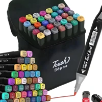 Imagem da promoção Canetinha Marcadores Profissional 36 Cores Permanente Grossa Fina Touch