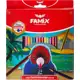 Lápis De Cor, Famix, Sextavado, 24 Cores em oferta