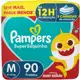 Fralda Pampers Supersec M - 90 fraldas em oferta