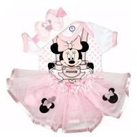 Imagem da promoção Kit Mesversário Body + Saia Tule + Laço Minnie Rosa (Tam P ao G)