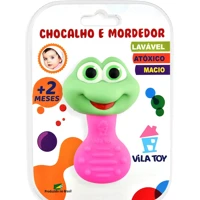 Imagem da promoção Mordedor E Chocalho Sapo Rosa