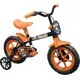 Bicicleta TK3 Track Infantil Aro 12 Arco-Íris Preto e Laranja em oferta