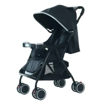 Imagem da promoção Carrinho De Bebê Passeio Acolchoado Preto Knakasaki