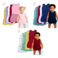 Imagem da promoção Kit 5 Conjuntos Regata e Tapa Fralda (Tam 0 a 12M)