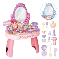 Imagem da promoção Penteadeira Infantil Menina Acessórios Princesa Maquiagem Cor Rosa