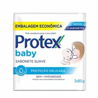 Imagem da oferta Protex Baby Delicate Care Sabonete em Barra Infantil, 3x85g