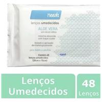 Imagem da promoção Lenço Umedecido Needs Aloe Vera com 48 unidades [Comprando 2 Unidades]