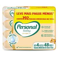 Imagem da promoção Kit Toalha Umedecida Personal Baby Camomila 192 unidades