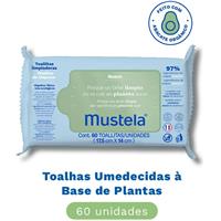 Imagem da promoção Toalhas Umedecidas à Base de Plantas Mustela 60 unidades