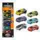 Kit com 6 Mini Carrinhos Sport Pull Back Metal 7,5cm DM Collection em oferta