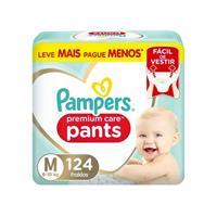 Imagem da promoção Fralda Pampers Pants Premium Care M 124 unidades