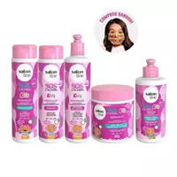 Imagem da promoção Kit Shampoo + Condicionador + Máscara + Ativador de Cachos + Creme de Pentear SOS Cachos Kids Hidrat