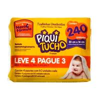 Imagem da promoção Lenço Umedecido Piquitucho Premium 240 unidades [ Comprando 4 Kits ]