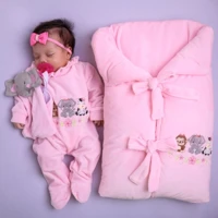 Imagem da promoção Saída de Maternidade Bebe Menina Safari Rosa Com Saco De Dormir