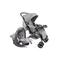 Imagem da promoção Carrinho Travel System Reverse + Bebê Conforto Cosco Cinza