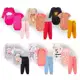 12 peças body bebê manga curta longa calça menina roupa bebe Feminino em oferta