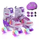 Patins Infantil 4 Rodas ARCO IRIS Com Luz De Led Top Patins Com Kit Proteção Menina Menino Promoção em oferta