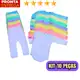 Kit Enxoval Infantil 10 Peças Body Manga Longa E Mijao De Bebê Menino E Menina em oferta