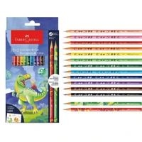 Imagem da promoção EcoLápis de Cor Faber-Castell Dinossauro 12 Cores + 2 Lápis Misturinha