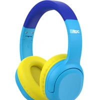 Imagem da promoção Headphone Bluetooth Luccas Neto Aventureiro Azul LN001BL/00 com adesivos para personalizar seu fone