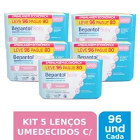 Imagem da promoção Kit 5 Lenços Umedecidos Hipoalergênicos 96un cada - Bepantol