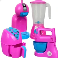 Imagem da promoção Kit Cozinha Infantil de Brinquedo Eletrodomesticos AirFryer Cafeteira 5 Peças