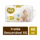 Fralda Mili Love & Care Premium XG 66 Unidades em oferta