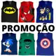 Kit 5 Camiseta Infantil Regata Diversas Estampas em oferta
