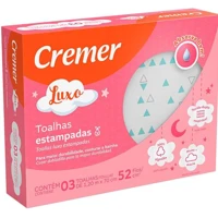 Imagem da promoção Cremer Toalha Luxo Estampa Feminina Com 3 Unidades