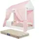 Cama Infantil Montessoriana Crystal Com Colchão e Voal Rosa - Loja Tigo em oferta