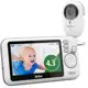 TakTark Babá Eletrônica Câmera, 4.3" Monitor de Bebe, Sem Wi-Fi, 2 Way Audio, Visão Nocturna, Zoom D em oferta