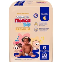 Imagem da promoção Fralda Turma da Mônica Baby Premium Jumbo G 18 Unidades