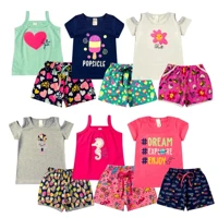 Imagem da promoção Roupa Infantil Menina Kit 10 Peças Verão Conjunto Feminino Criança Pronta Entrega