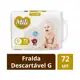 Fralda Mili Love & Care Premium G 72 Unidades em oferta