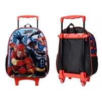 Imagem da promoção Mochila Rodinha Escolar Infantil Liga Da Justiça Xeryus Cor Preto