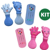 Imagem da promoção Kit Mordedor para Bebê Infantil Mãozinha e Pezinho Macio Dentição Gengiva