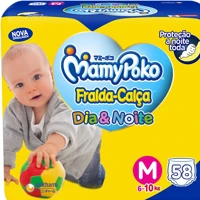 Imagem da promoção MamyPoko Fralda-Calça Dia&Noite M 58 Unidades