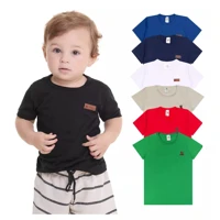 Imagem da promoção Kit 5 Camiseta Manga Curta Bebe Menino Infantil 100% Algodão