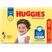 Imagem da promoção Fralda Huggies Proteção Dia G 52 unidades